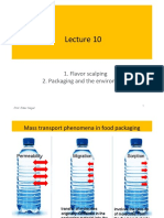 Flavor Scalping 2. Packaging and The Environment: Prof. Ester Segal