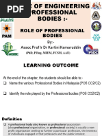 Week 3 - Role of Professional Bodies