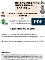 Week 3 - Role of Professional Bodies