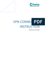VPN Connection Instruction (Window To Window)