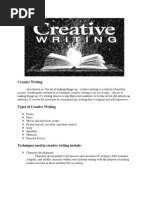 WEEK 001 Creative Writing - Introduction