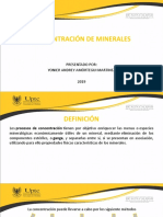 Concentración de Minerales