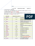 Lista de Preposiciones Sila