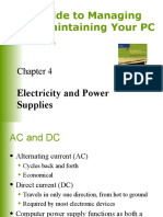 A+ Guide To Managing and Maintaining Your PC: Electricity and Power Supplies