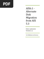 AIX6.1 - Alternate Disk Migration From AIX 5.3