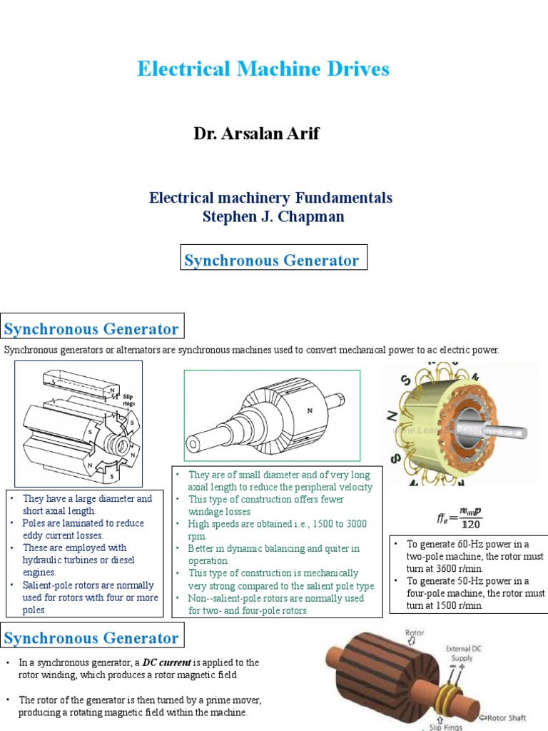 Synchronous Generator Fundamentals Explained | PDF | Electric Generator ...