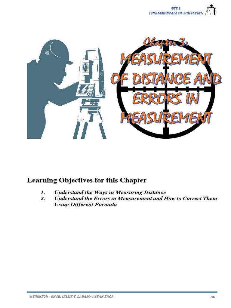 Gee 1 Chapter 3 Pdf Surveying Measurement