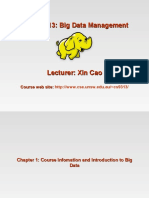 Big Data Management Course Overview