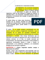 Respuestas Metabólicas A Condiciones de Estrés