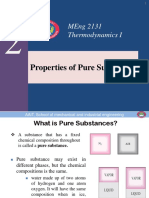Chapter 2 Properties of Pure Substances Thermo