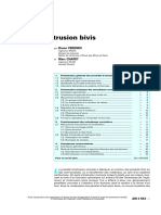 Extrusion. Procédés d’Extrusion Bivis