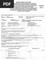 Indian Income Tax Return: (Refer Instructions For Eligibility)