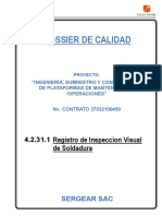 4.2.31.1 Registro de Inspeccion Visual de Soldadura