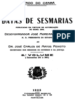 Datas de Sesmarias Do Ceará - Eusebio de Souza - Volume 5