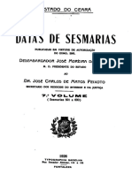 Datas de Sesmarias Do Ceará - Eusebio de Souza - Volume 7