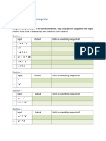 Lab 1.02 - Using The Interpreter: Section 1