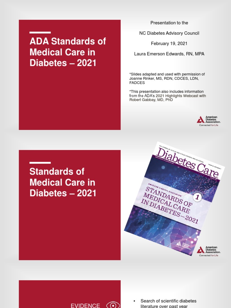 Guiding Diabetes Care An Overview of the Key Updates in the ADA's