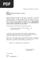 Carta De Despido De Mutuo Acuerdo - m Carta De