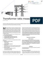 Transformer Ratio Measurements: by M Ohlen, Megger