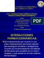 Interacciones farmacodinámicas en farmacia clínica