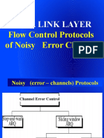 Data Link Layer: Flow Control Protocols of Noisy Error Channel