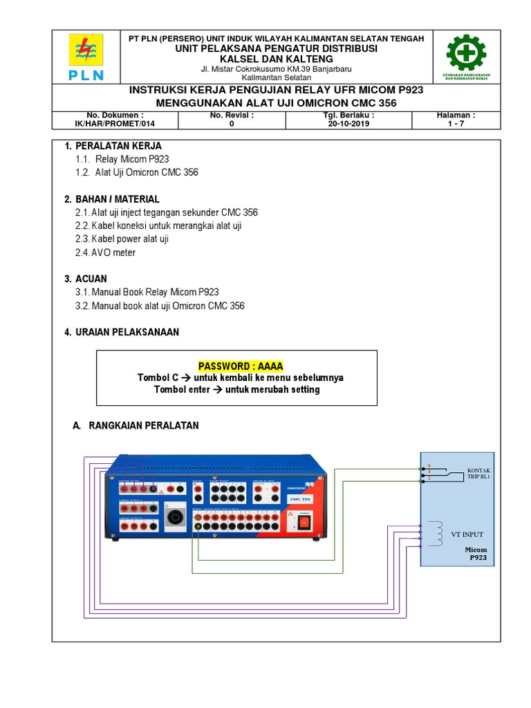 Pengujian Relay UFR Micom P923 | PDF