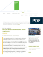 IFRI Blog - COVID-19 and Resilience Innovations in Food Supply Chains - IFPRI - International Food Policy Research Institute