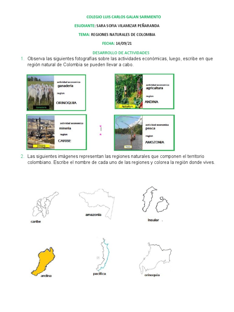 Regiones Naturales de Colombia | PDF | Colombia | Selva amazónica