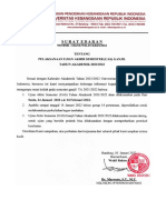Surat Edaran WR1 Nomor 036 TTG Pelaksanaan UAS Ganjil TA 21 22