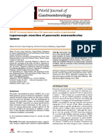 Laparoscopic Resection of Pancreatic Neuroendocrine Tumors