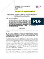 8 O Desafio Da Inclusão de Pessoas Com Deficiência No Mercado de Trabalho.