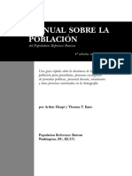 MANUAL SOBRE LA POBLACIÓN Del Population Reference Bureau