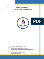 Buku Petunjuk Praktek Elektronika Daya: Sekolah Tinggi Teknik - PLN