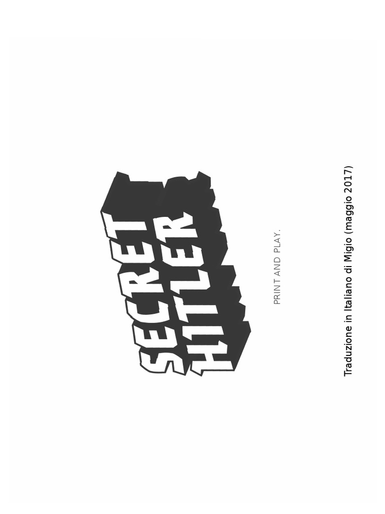 Secret Hitler Print and Play IT Parte 1 | PDF