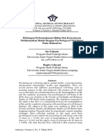 Hubungan Kebermaknaan Hidup Dan Keteraturan Melaksanakan Shalat Dengan Psychologycal Well-Being Pada Mahasiswa