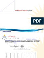 Band Theory & Optical Properties: in Solids