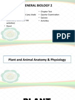 General Biology 2 Requirements and Plant Anatomy