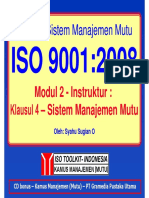ISO 9k 02 Klausul 4 Sistem Manajemen Mut