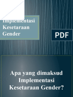 Implementasi Kesetaraan Gender