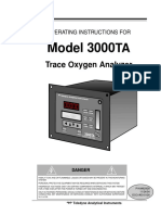 Model 3000: Trace Oxygen Analyzer
