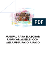 MANUAL para Elaborar Fabricar MUEBLES Con MELAMINA Paso A Paso