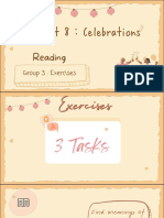 Unit 8: Celebrations: Reading