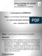 Actividad Financiera Del Estado