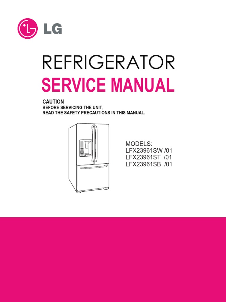 Refrigerator: Service Manual | PDF | Refrigerator | Door