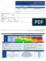 Health & Safety: Task Risk Analysis (Tra) Form