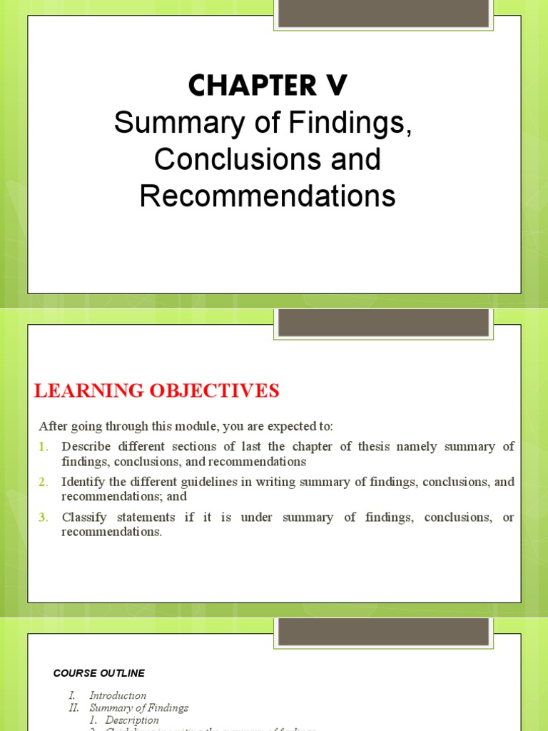 chapter 5 conclusion example quantitative research