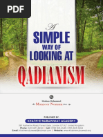 A Simple Way of Looking at Qadianism