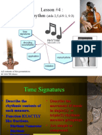 Lesson #4: Rhythm: (Stds 2,5,6/9.1, 9.3)