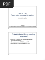 Object-Oriented Programming Languages: Java vs. C++ Programming Language Comparison