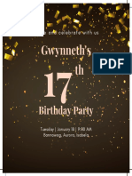 Gwynneth's TH: Birthday Party